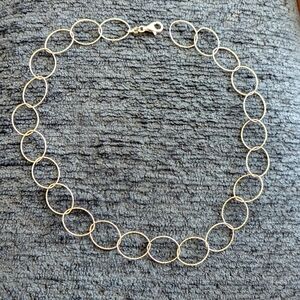 Sterling silver loops necklace
